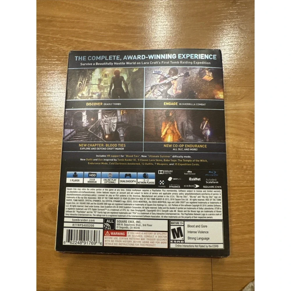Rise of the Tomb Raider 20 Year‎ Celebration PS4 Art Book Edition Square Enix